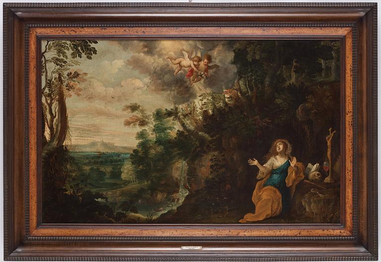 Joos de Momper Circle of, Landscape with Penitent Magdalene.