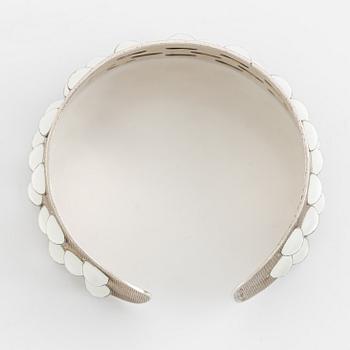 Grete Prytz-Kittelsen, a sterling silver and enamel bangle, Norway.