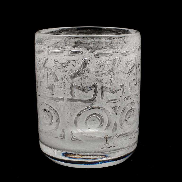 VAS, glas, "Thalatta", Bengt Edenfalk, Skrufs glasbruk.