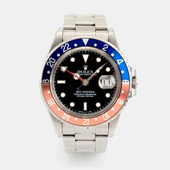 Rolex, GMT-Master II, "Fat Lady", "No Date Dial", ca 1984.