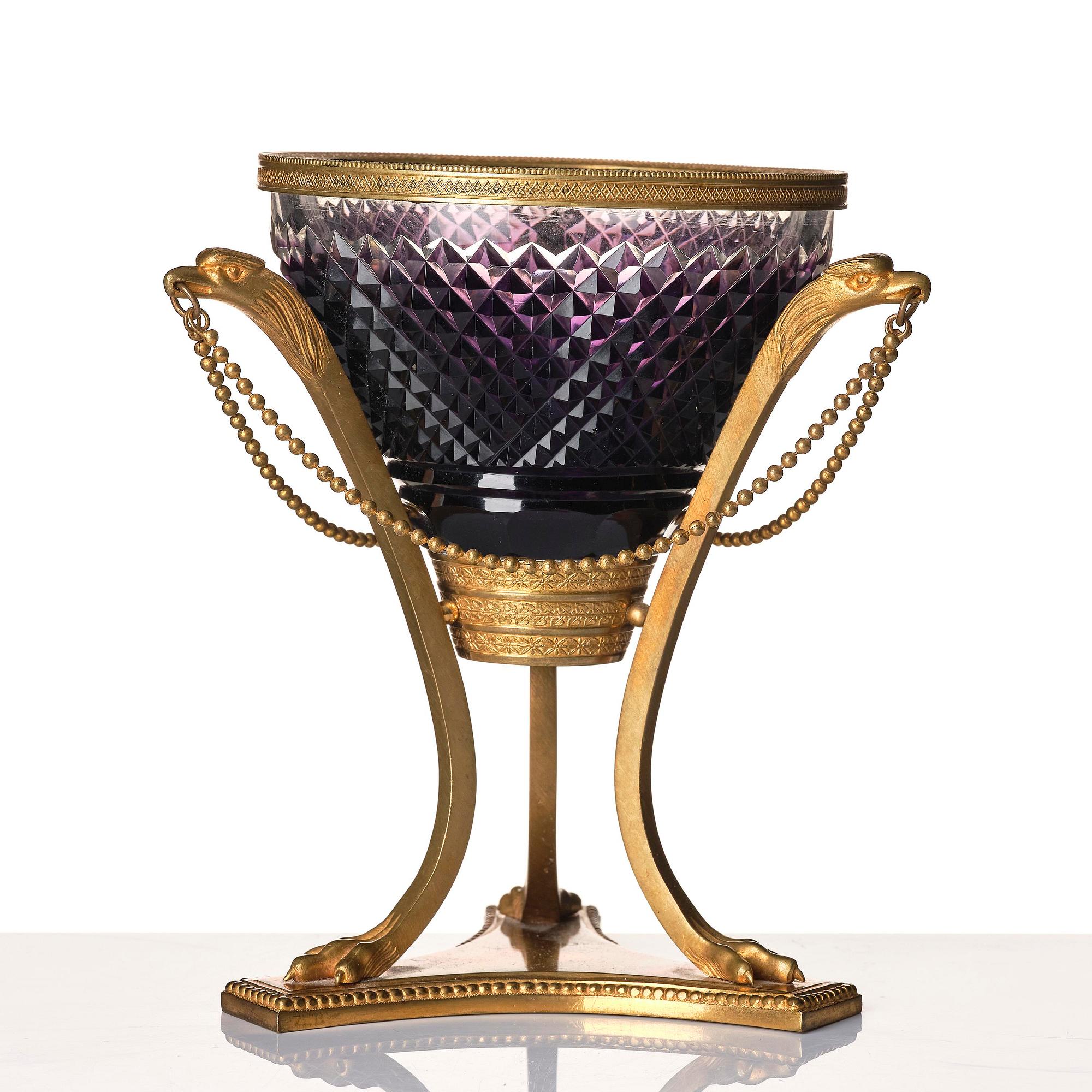 Uppsatsskål, troligen Ryssland, sent 1800-tal, Empirestil.