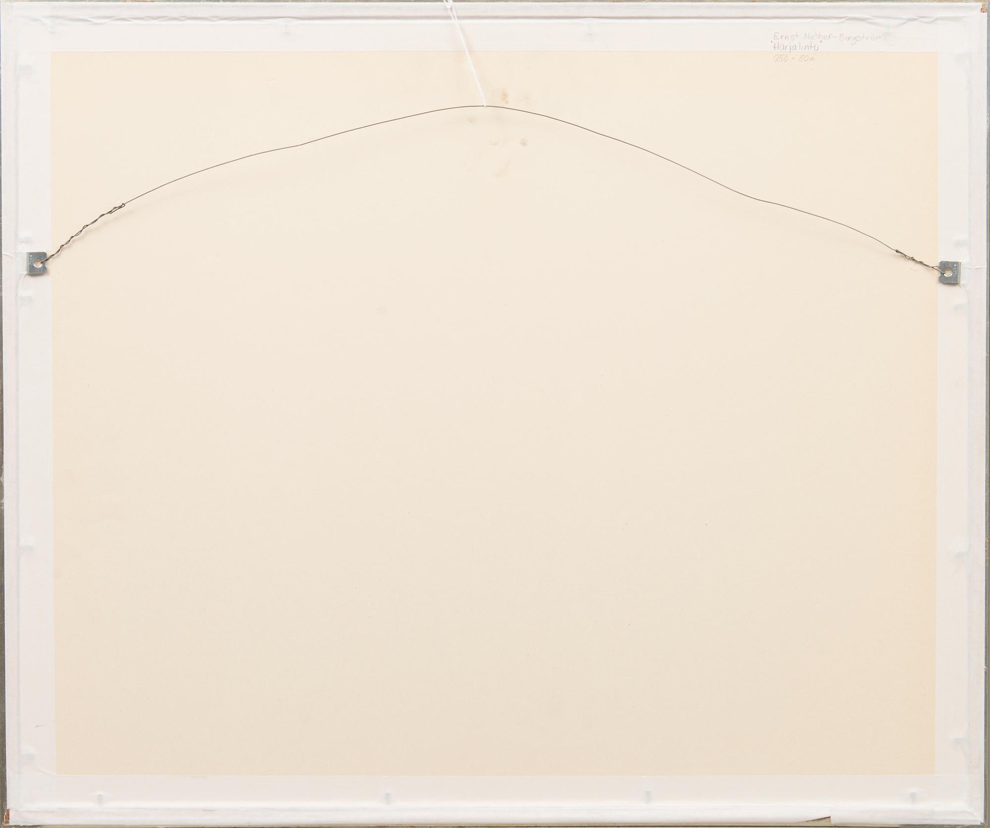 serigraph, signed and dated 70, numbered 38/90.