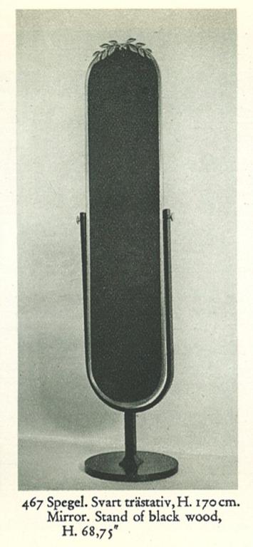 Estrid Ericson, a pewter mirror model "467", Firma Svenskt Tenn, Sweden 1930.