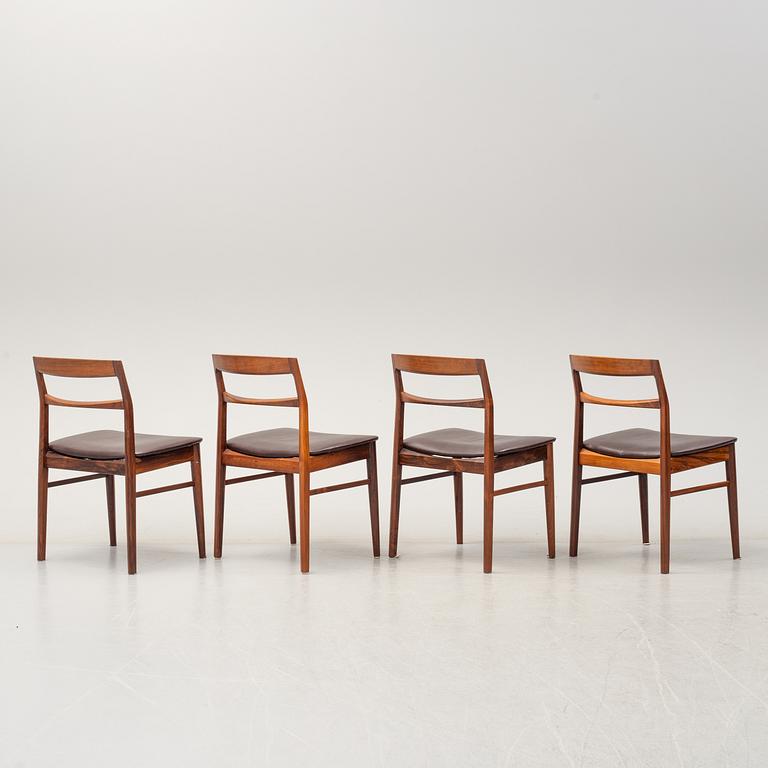 A second half of the 20th Century five piece dining suite, Vejle Stole & Möbelfabrik, Denmark.
