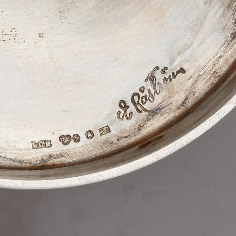 LJUSSTAKAR, ett par, silver, Eric Råström, Stockholm, 1962. Vikt 265 g.