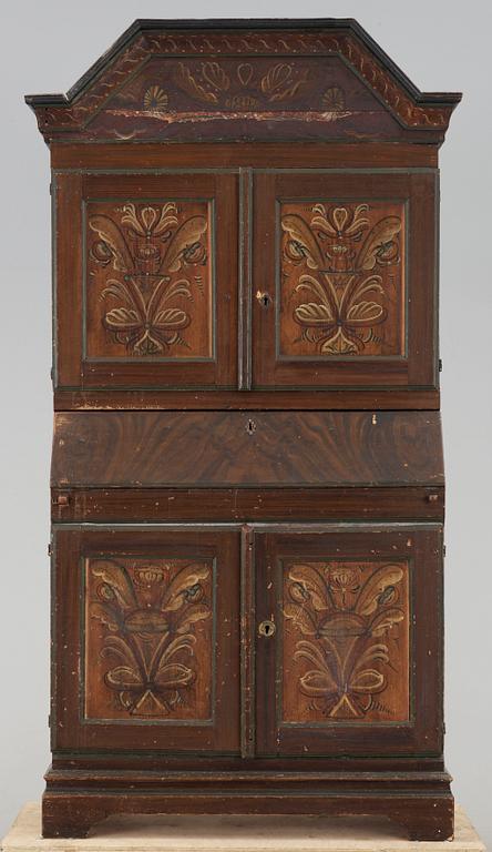 SKÅP, "kronskåp", trol Dalarna, allmoge, dat 1842.