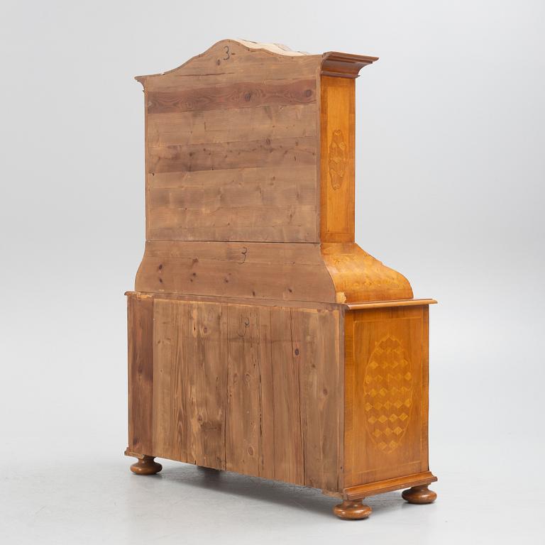 A Baroque style writing cabinet, 20th Century.