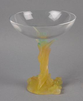GLAS PÅ FOT, glas och pâte de verre. Jugendstil, Daum, France, 1900/2000-tal.