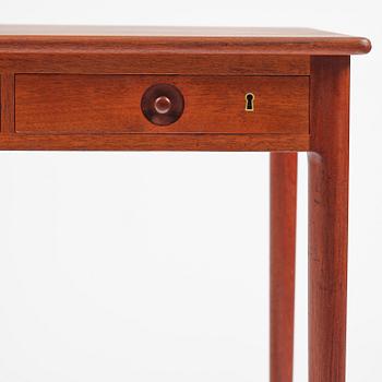 Hans J. Wegner, a model PP305 teak desk, PP Møbler, Denmark 1970s.