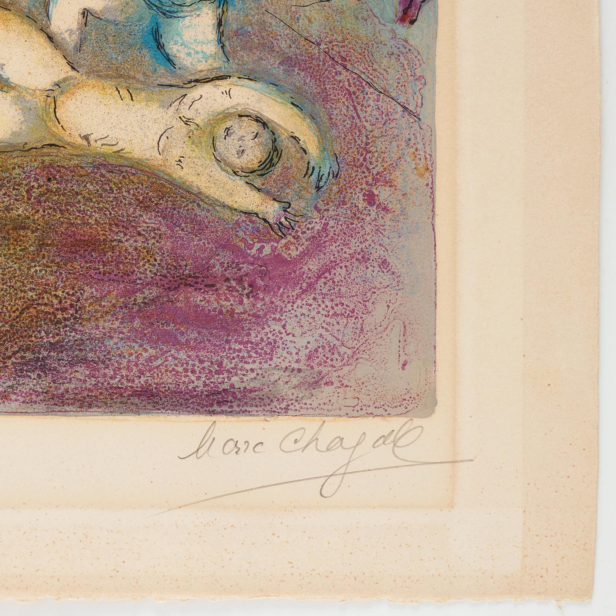 Marc Chagall, "Enlèvement de Chloé", from Daphnis et Chloé.