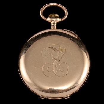 FICKUR, guld, 14 k, 1900-talets första hälft, total vikt ca 30 g.
