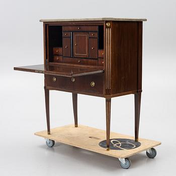 Secretaire, late Gustavian, circa 1800.