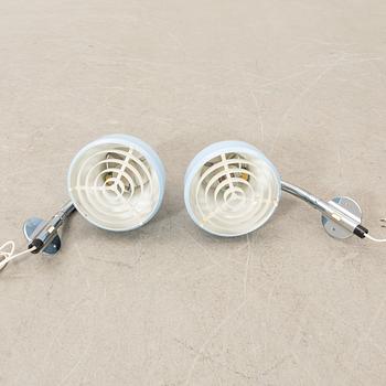 Anders Pehrson, floor lamp and a pair of wall lamps "Bumling" for Ateljé Lyktan Århus, late 20th century.