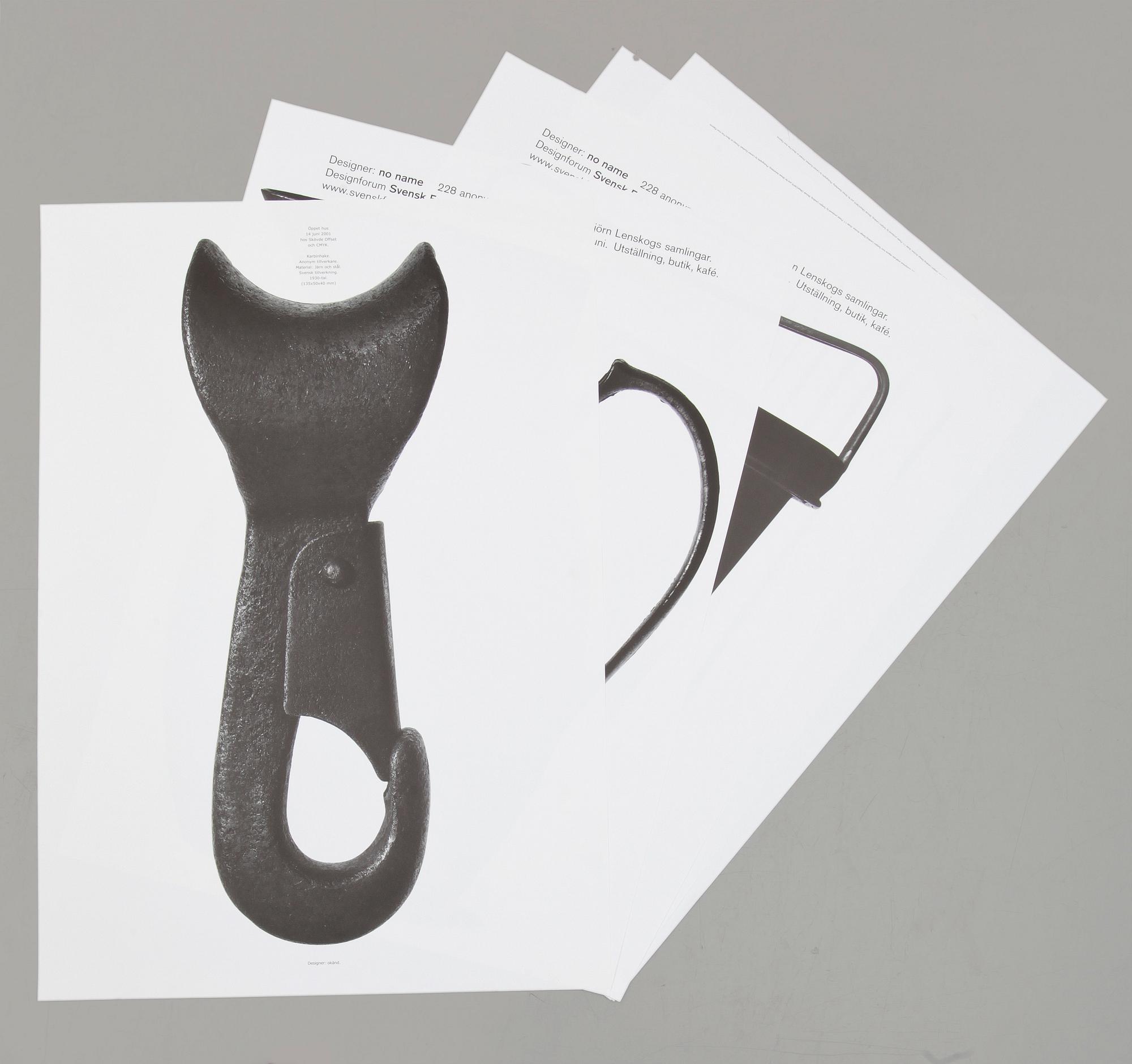 DESIGNAFFISCHER, 5 st, 1900-talets andra hälft.