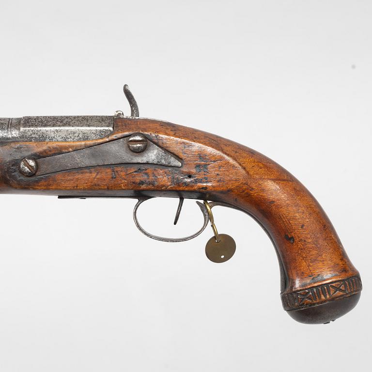 Hammerlock pistol Swedish, 19th century.