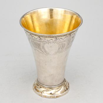 BÄGARE, silver, Daniel Lundström Stockholm 1779. Vikt 404 gr.