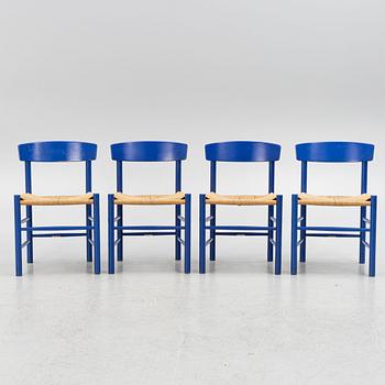 Børge Mogensen, four 'J 39' chairs, Kvist Møbler A/S, Denmark.