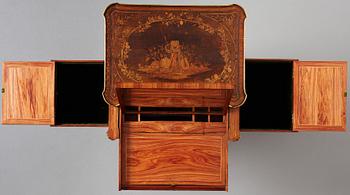 Bord, så kallat "Table en chiffonnière" tillskrivet Roger Vandercruse- Lacroix (1729-1799), Louis XVI.