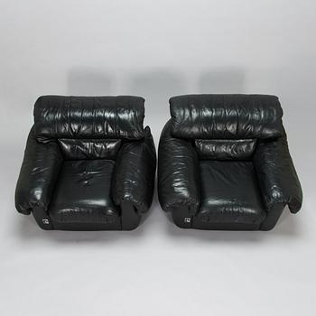 A pair of late 20th century armchairs by Pierre Cardin.