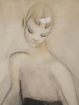 Helene Schjerfbeck, "Marta dansande (Svart kjol)" (Marta dancing [Black skirt] ).