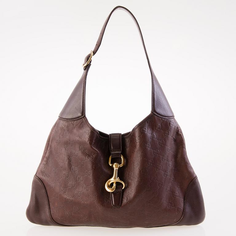 GUCCI Guccissima Leather Jackie Hobo Bag.