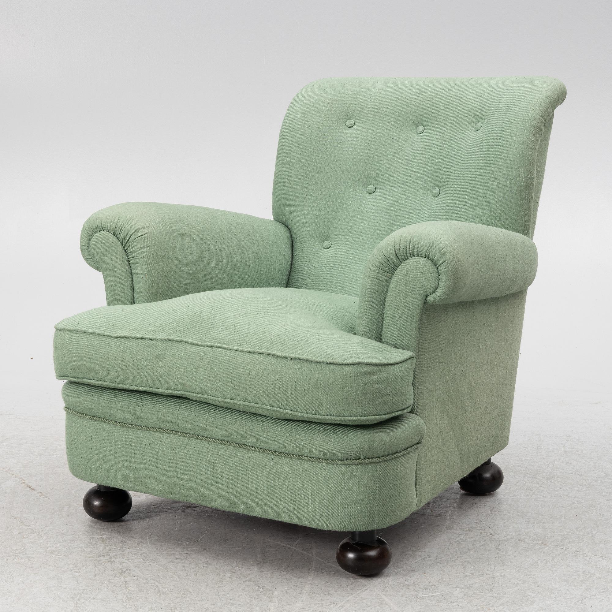 Josef Frank, a model 336 armchair, Firma Svenskt Tenn, Sweden.