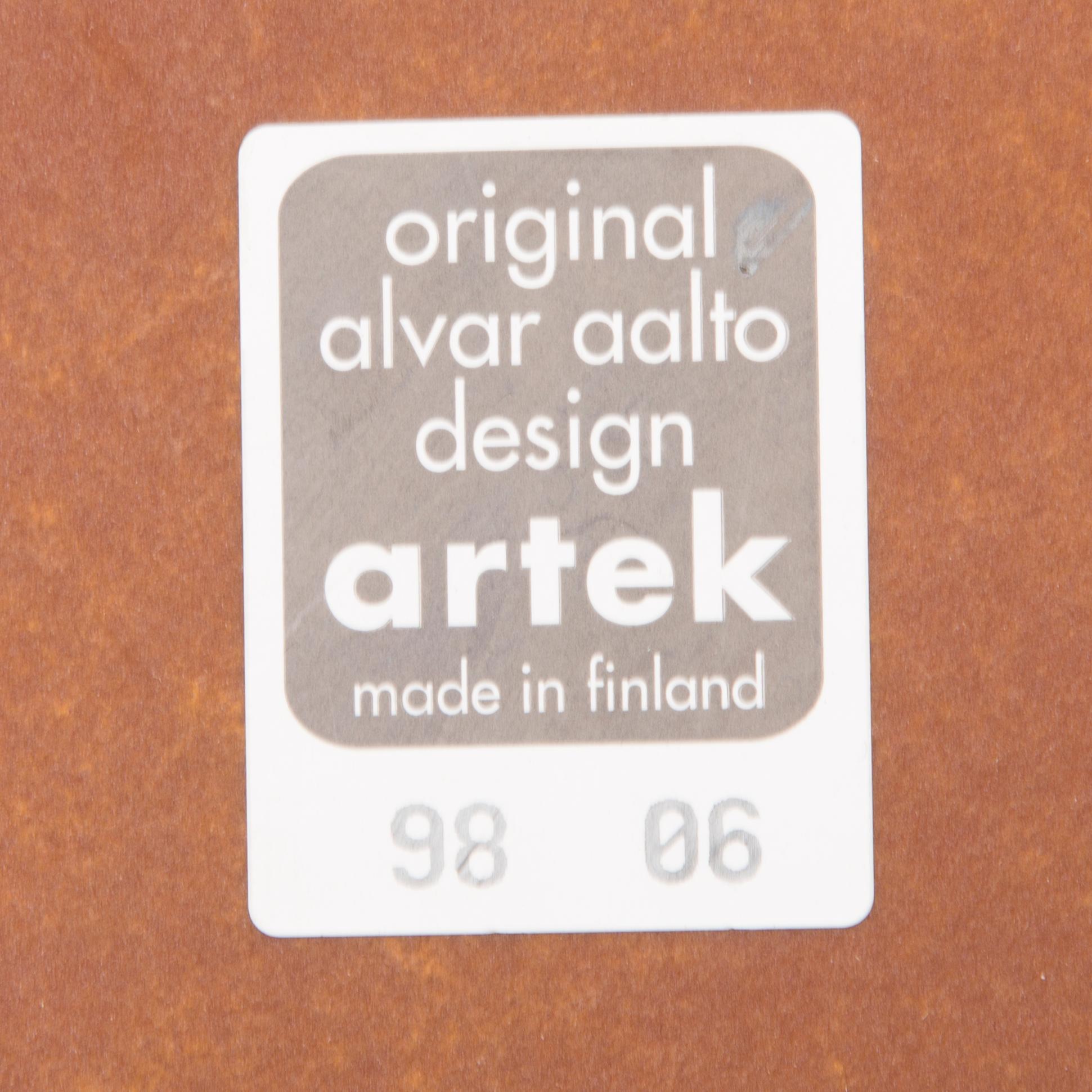 ALVAR AALTO, TUOLEJA, 6 kpl, malli 69, Artek. Malli muotoiltu v. 1935.