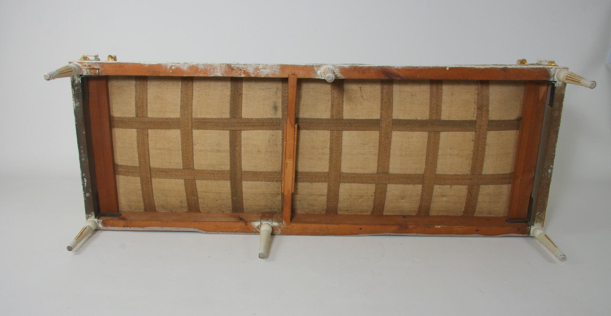 BANKETTSOFFA, sengustaviansk 1700/1800-tal.