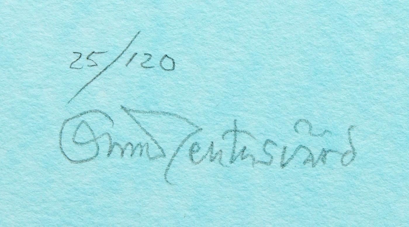 Oscar Reutersvärd, four color lithographs, signed 27/120, 29/120, 25/120 and 2/120.