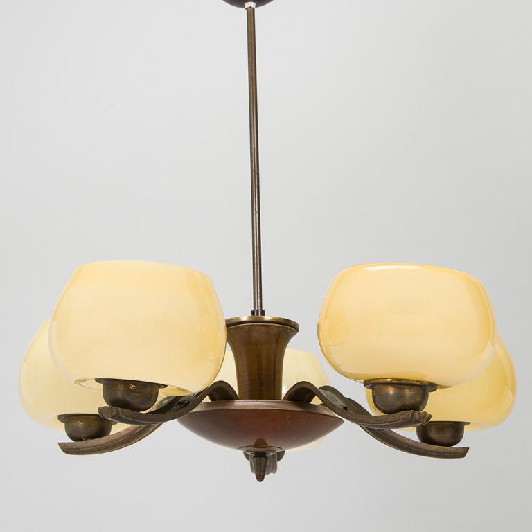 Paavo Tynell, taklampa modell 1256/5, Taito, 1930-tal.