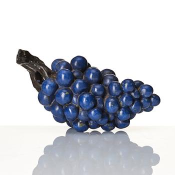 Hans Hedberg, a faience sculpture of a bunch of grapes, Biot, France.