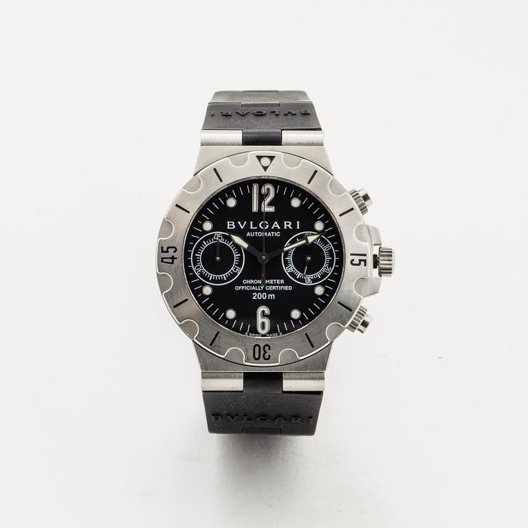 Bvlgari, Scuba Diagono Chronograph, armbandsur, 38 mm.