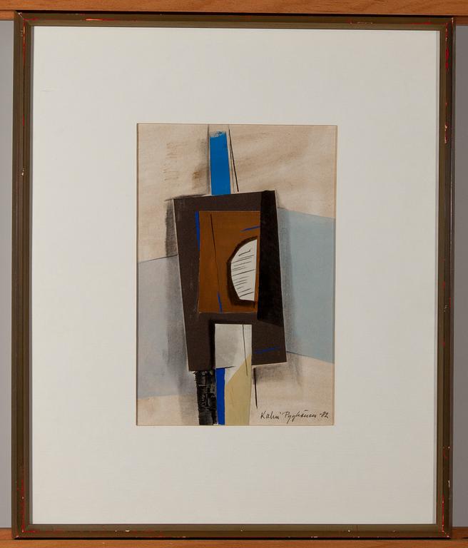 KALEVI PYYKÖNEN, collage, signerad och daterad -82.