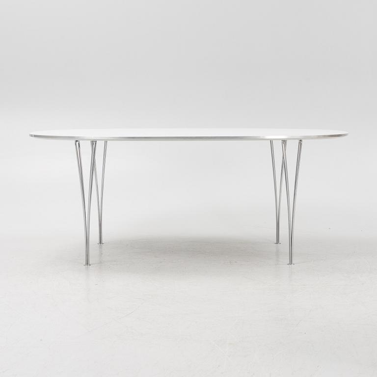 Bruno Mathsson & Piet Hein, matbord, "Superelips" Fritz Hansen, Danmark.