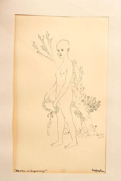 Book "Ernst Josephson's teckningar".