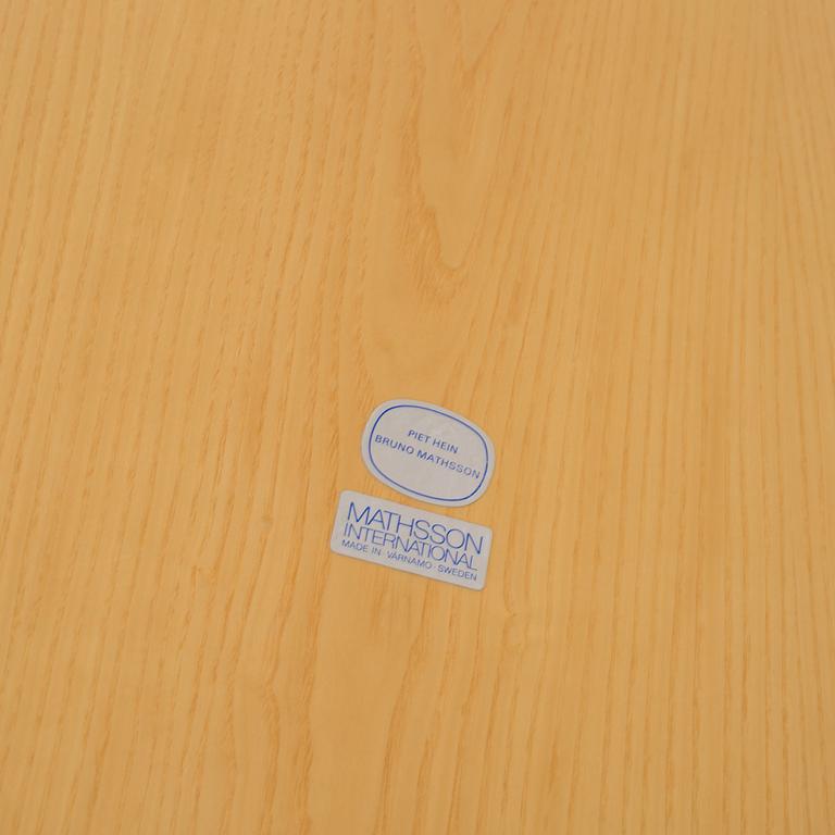 BRUNO MATHSSON & PIET HEIN, a 'Supercirkel' table, Mathsson International.