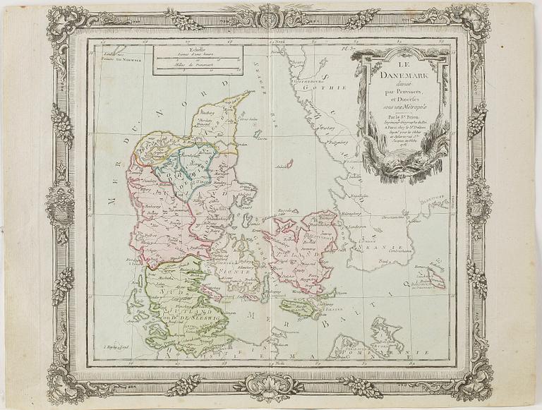 GRAVYRER, 3 st, Danmark, 1700-tal.