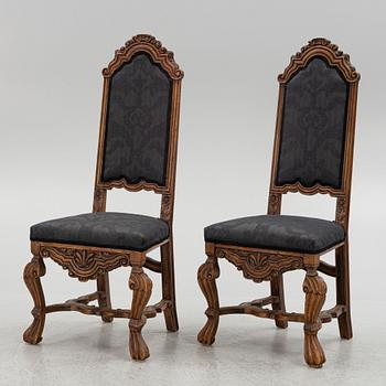 A pair of Dutch Baroque chairs, first part of the 18th century.