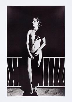 HELMUT NEWTON, "Capri at night", 1977, offsetlitografi, sign.