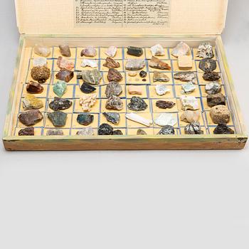A circa 1900 collection of 112 mineral samples.