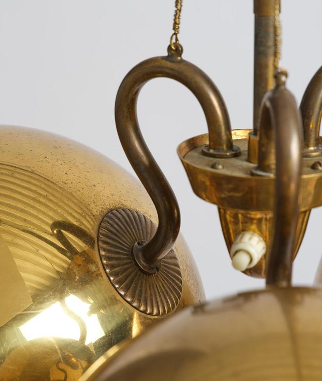 Harald Notini, taklampa, modell "11894", Arvid Böhlmarks Lampfabrik, Stockholm, 1950-tal.