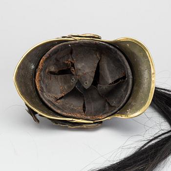 A model 1872 French Cuirassier heavy cavalry Officer helmet.