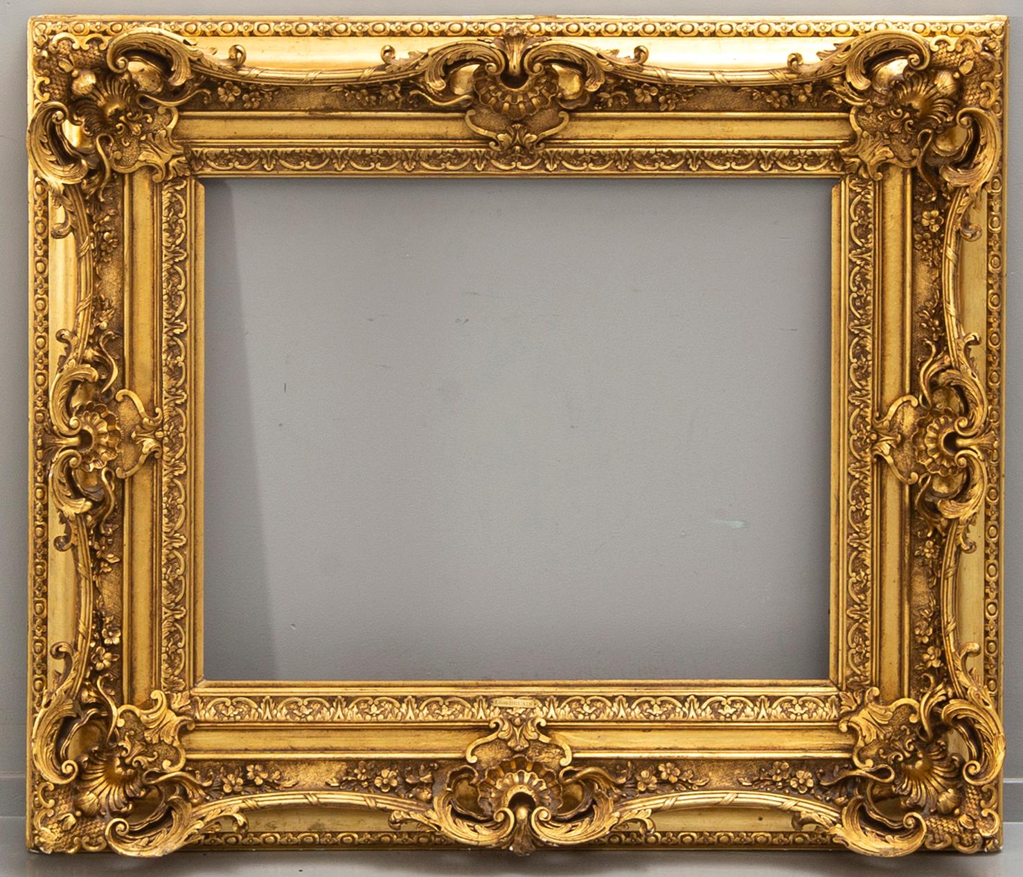 A gilded frame around 1900.