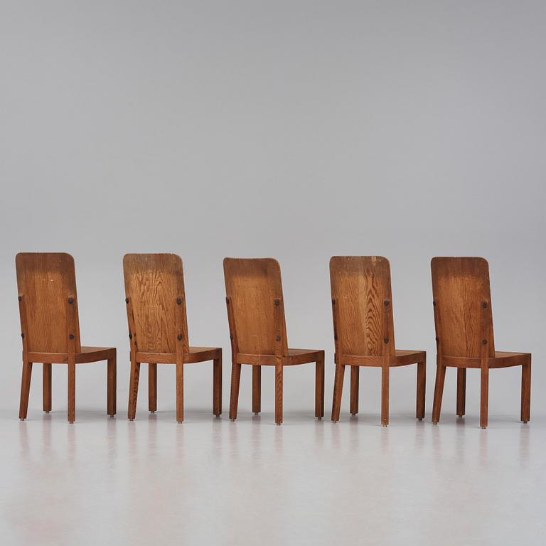 Axel Einar Hjorth, stolar, 5 st,"Lovö", Nordiska Kompaniet, 1930-tal.
