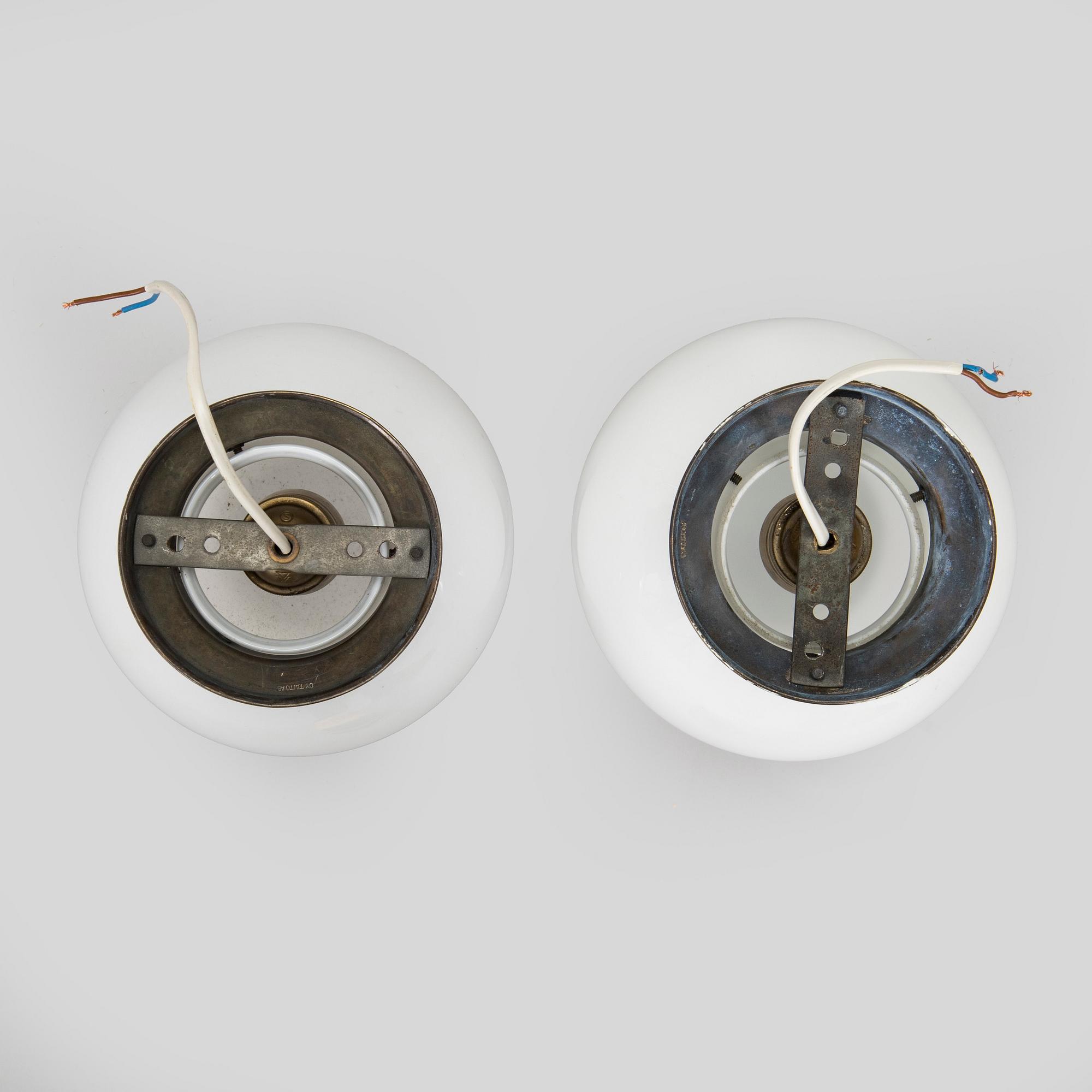 Paavo Tynell, A set of two 1930s '2009' ceiling lights for Taito.