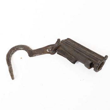Two 18th century wrought iron locks.