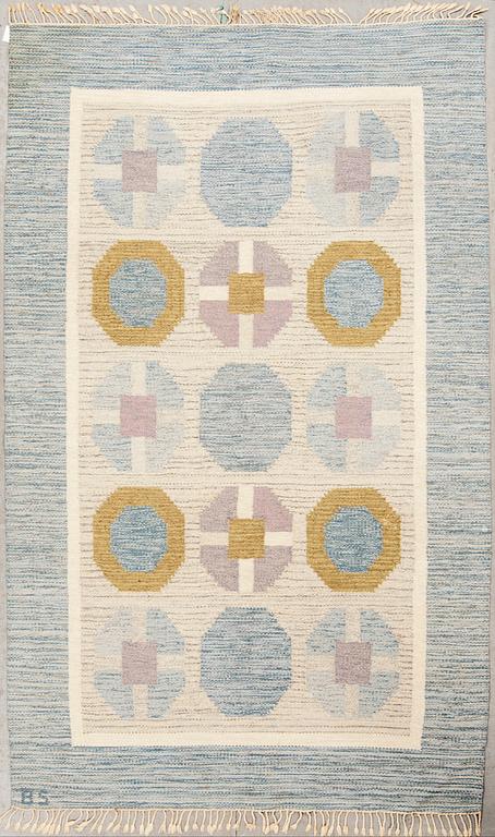 MATTA, rölakan, monogramsignerad BS, Birgitta Söderkvist möjligen, 1900-talets andra hälft. Ca 241 x 149 cm.