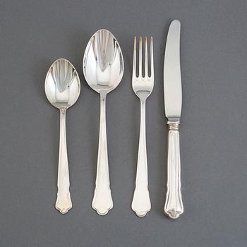 A 48 piece silver cutlery, GAB, Stockholm, last quarter of the 20th century, 2156 gram.