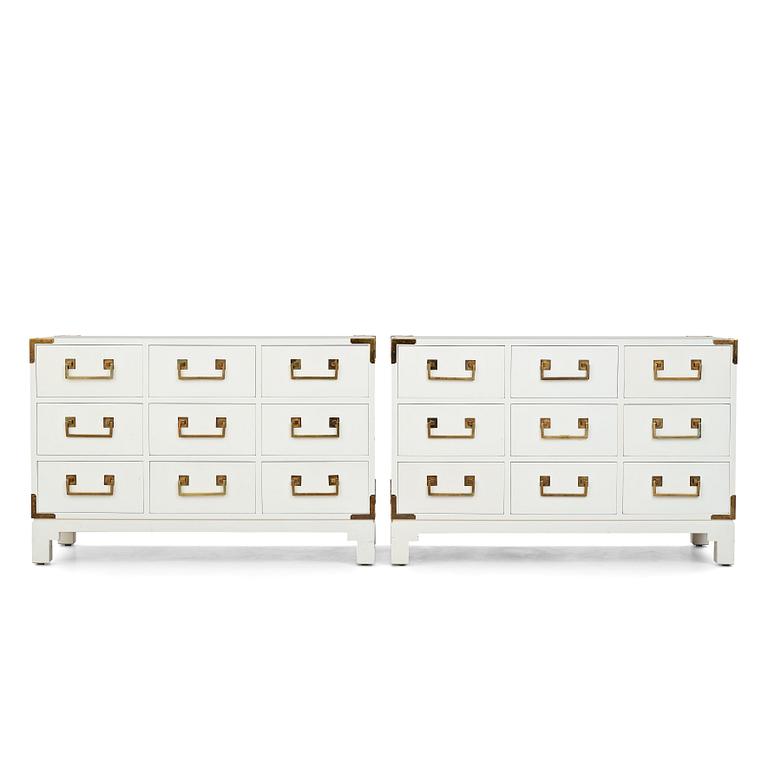 Ove Feuk, a pair of chest of drawers for Nordiska Kompaniet, Sweden 1960's-70's.