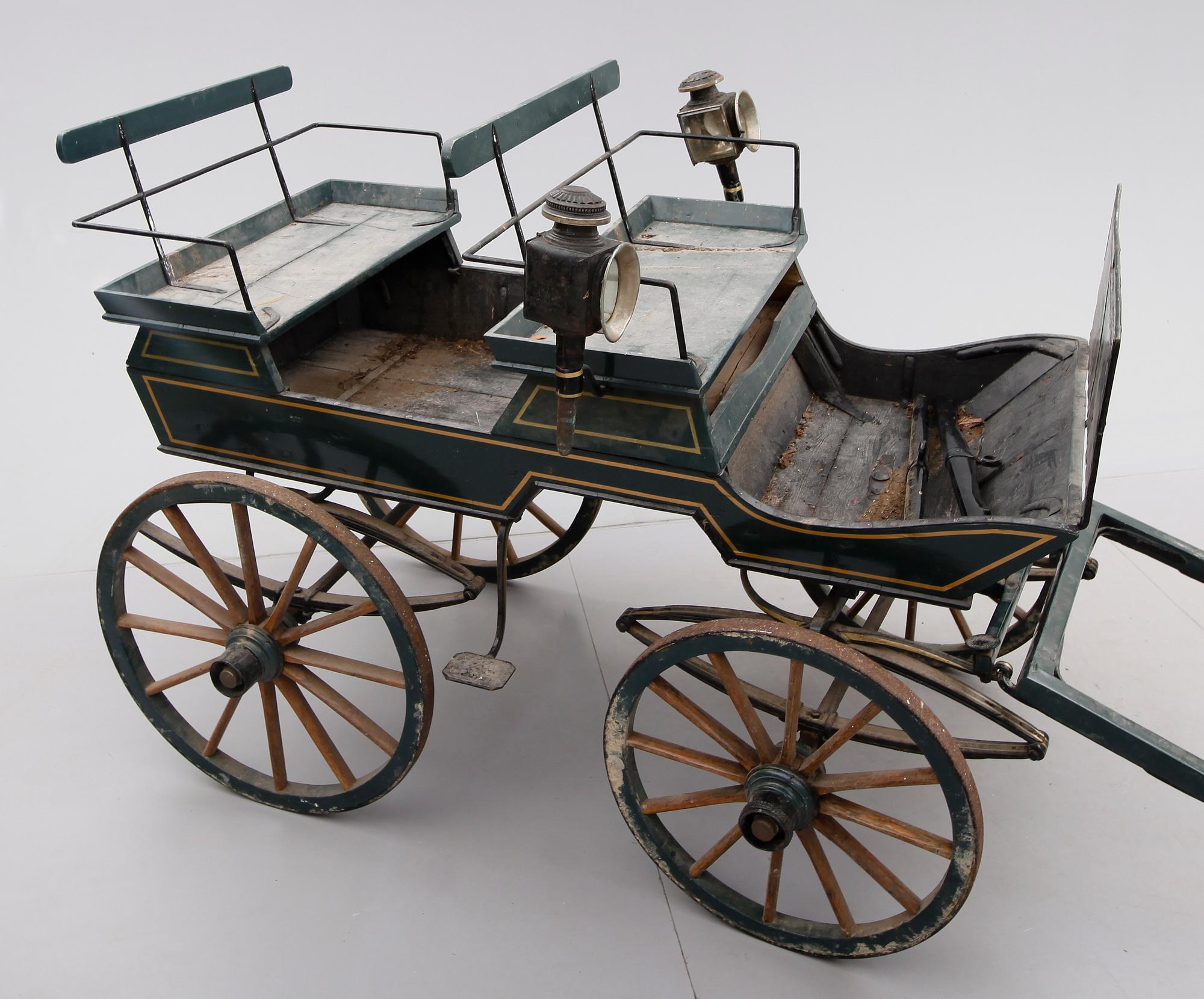 HÄSTVAGN, sk Trilla, sekelskiftet 1900.